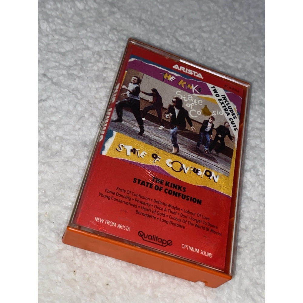 The Kinks State Of Confusion Cassette Tape Untested Fair To Good Preowned Cond.